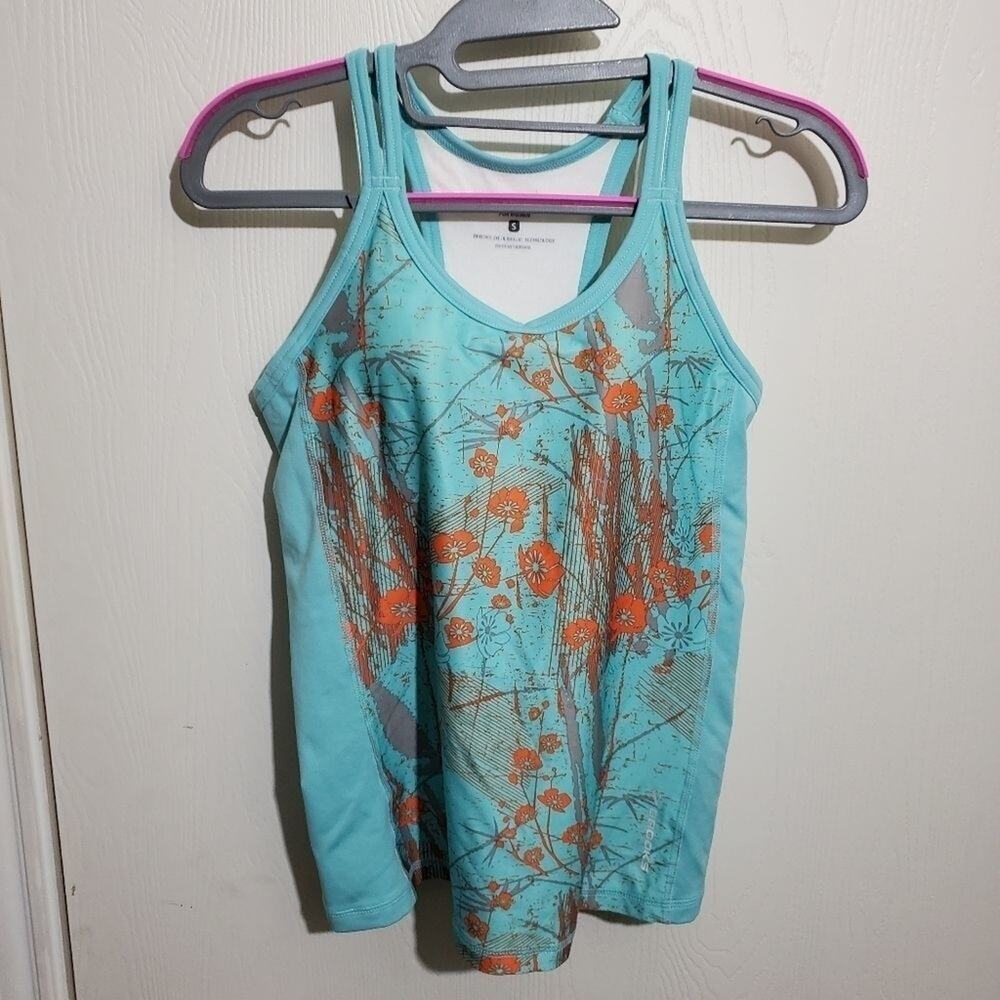 New Brooks floral bra cami camisole active small